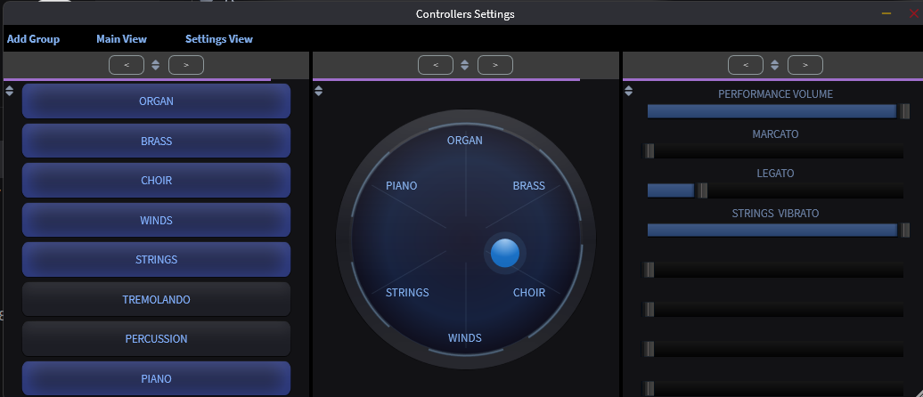 Controllers interface