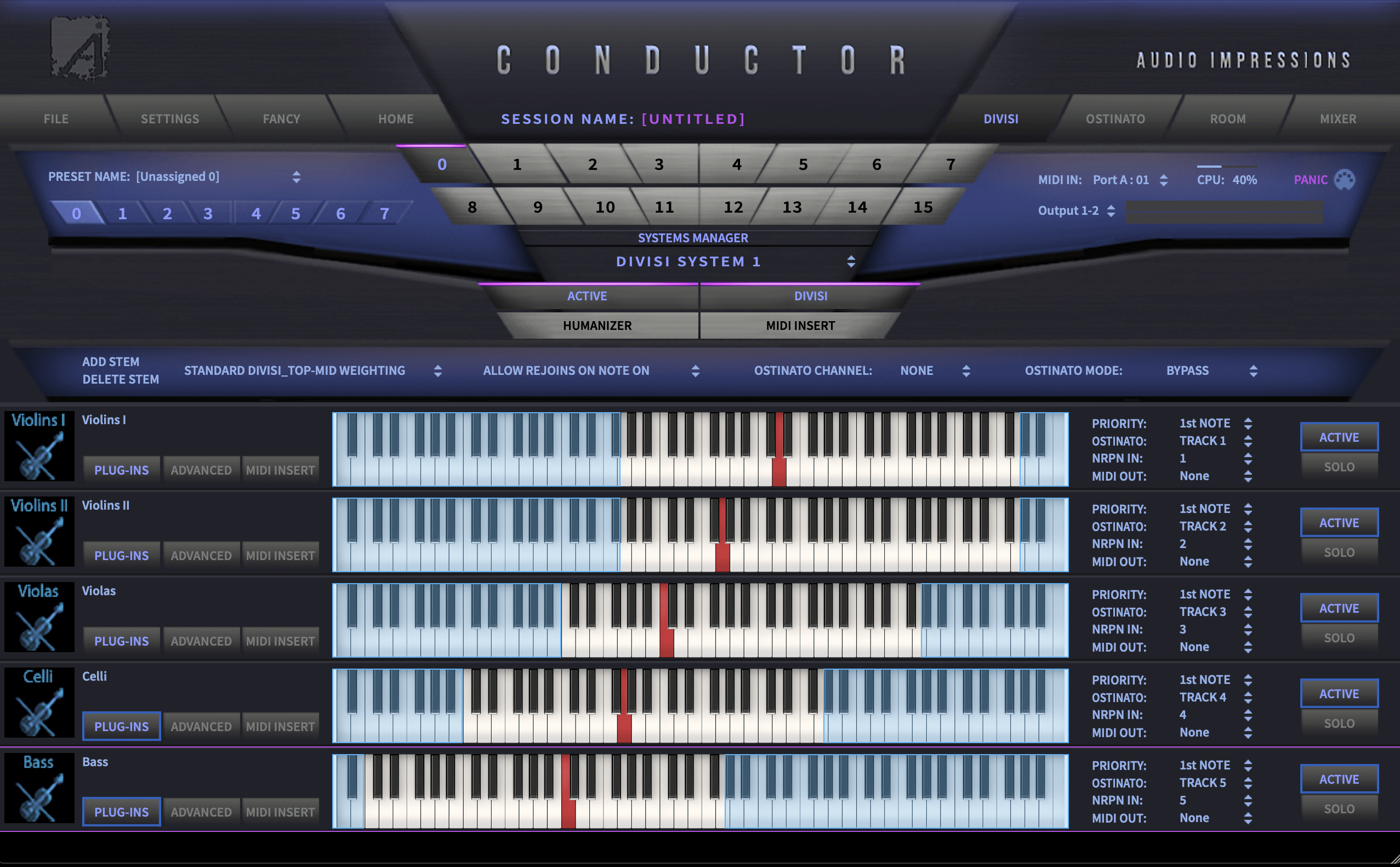 Conductor Divisi Layout