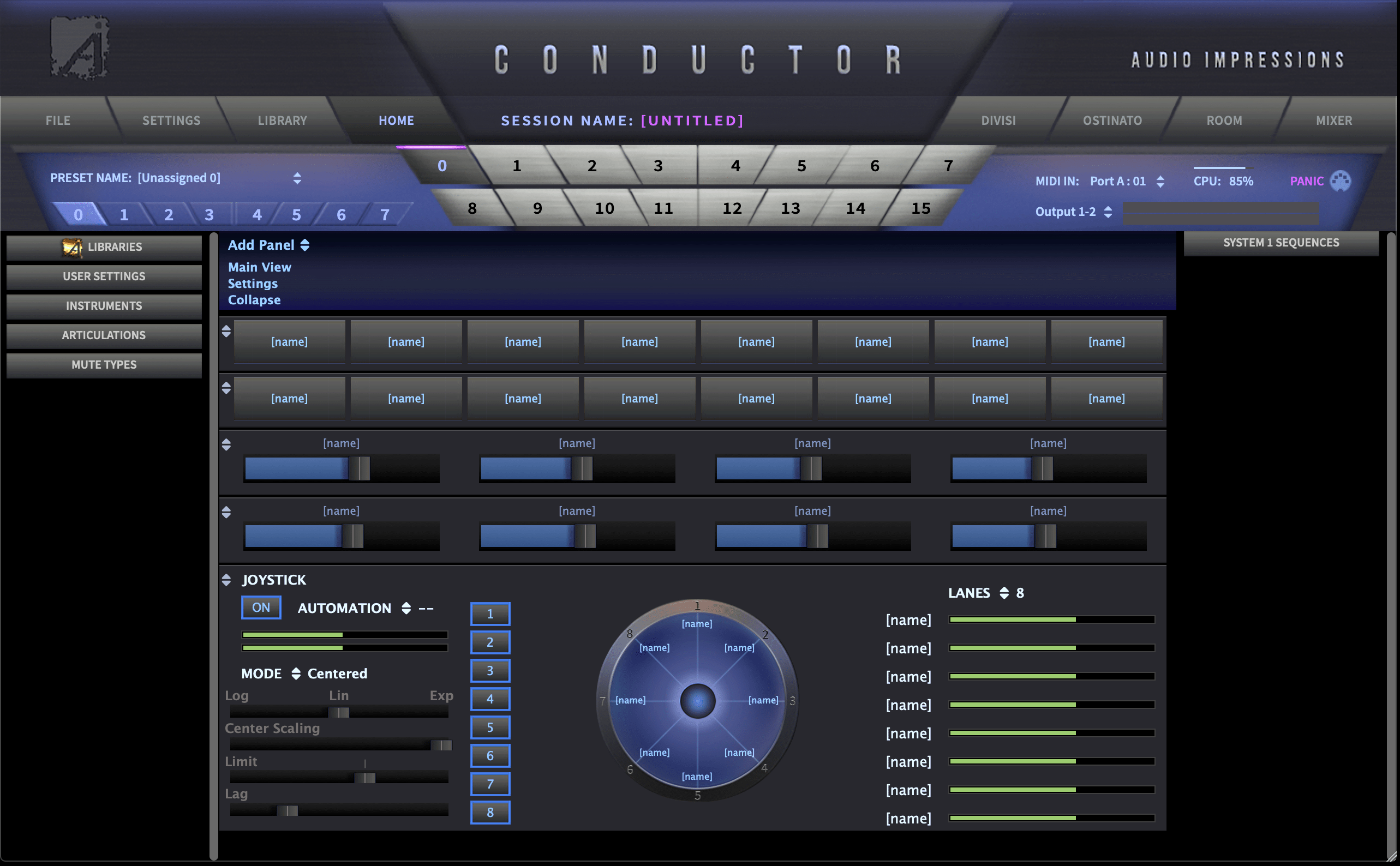 Controllers Layout