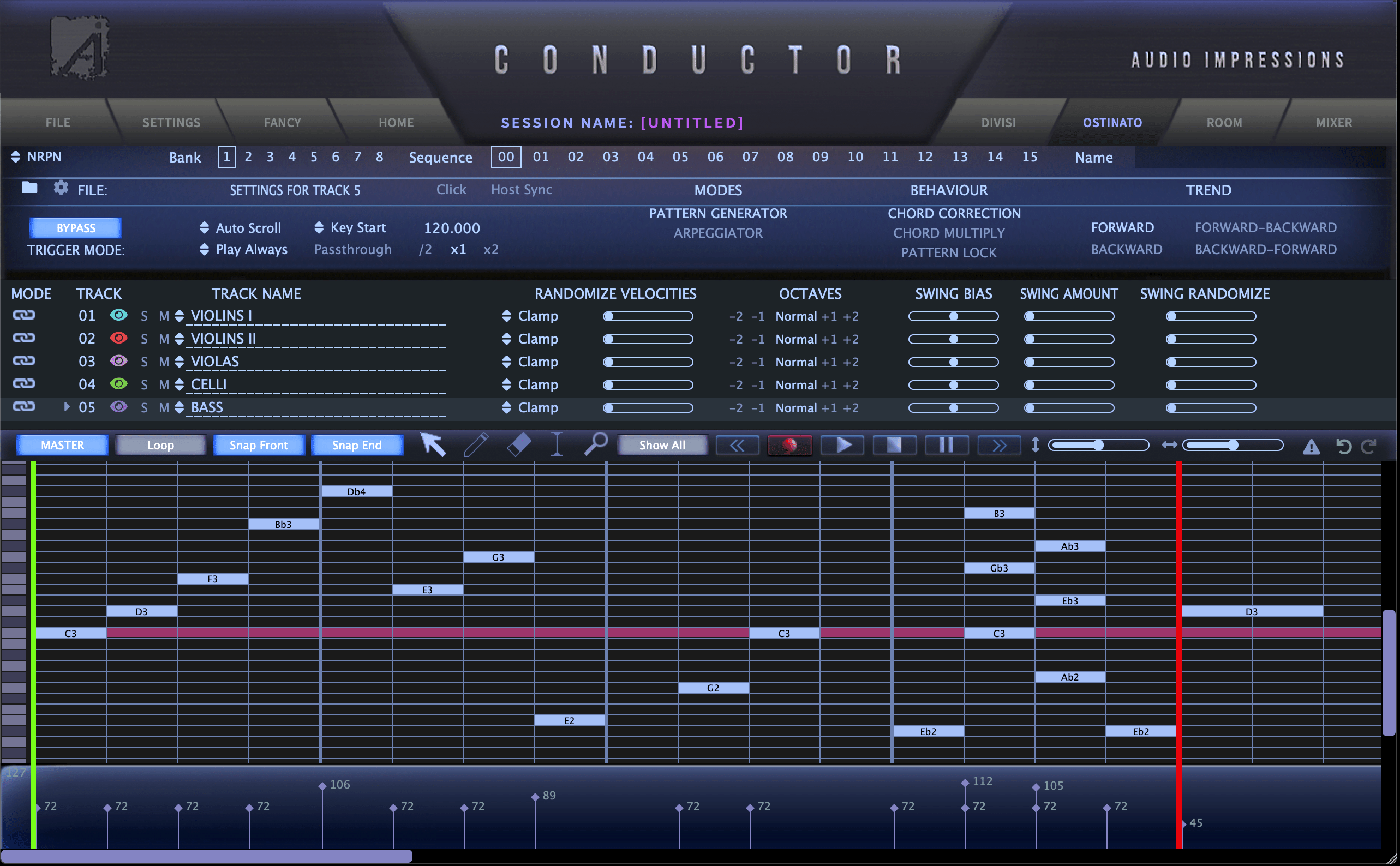 Ostinato Layout